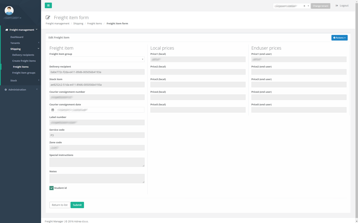 Freight Manager